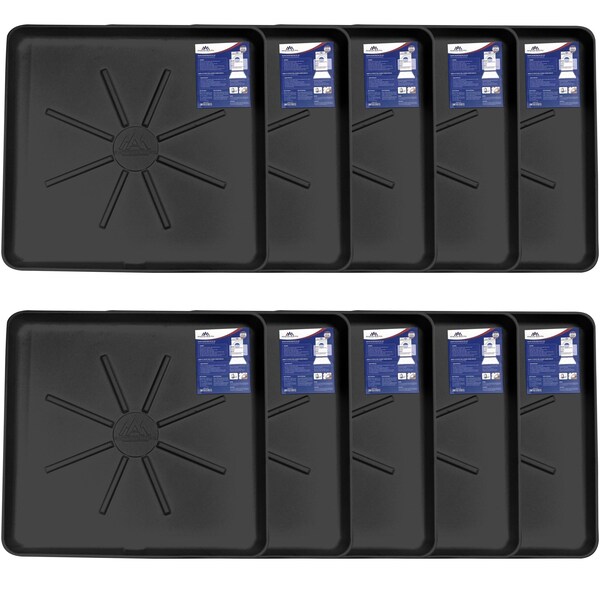 American Built Pro Washing Machine Pan, 30 in x 28 in Plastic Black